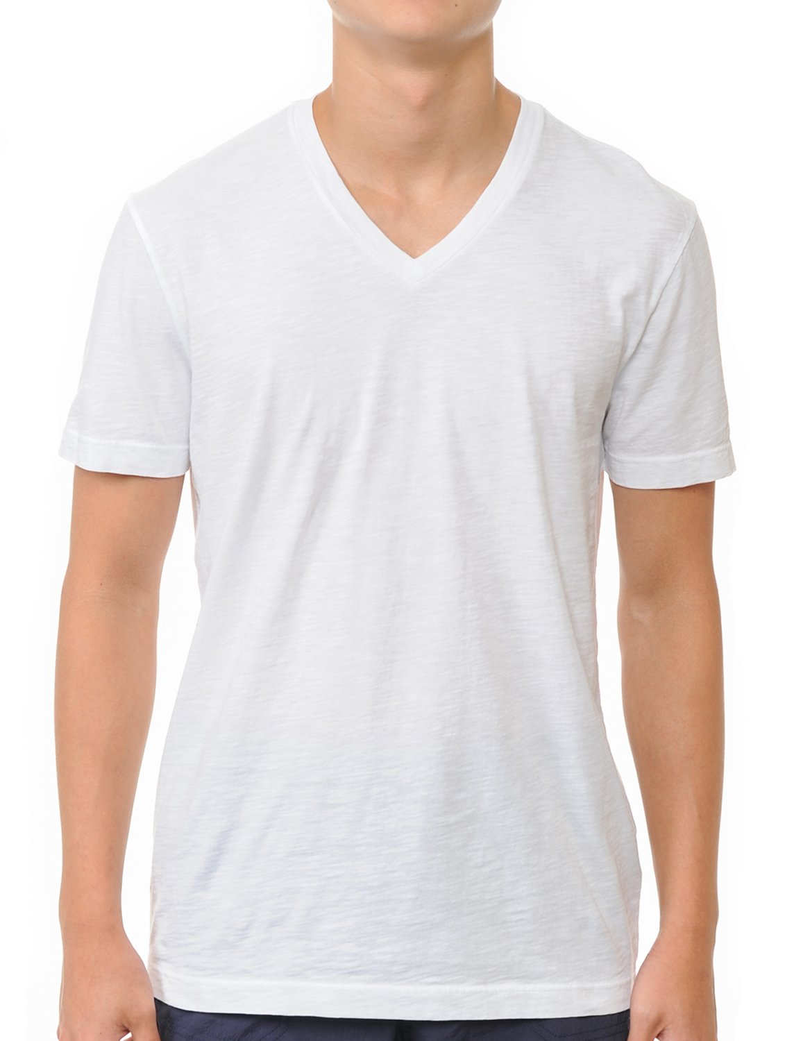 YURO-K Men's Short Sleeve V-Neck T-Shirt Premium Cotton Classic Short Sleeve V-Neck T-Shirt