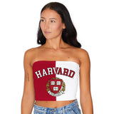 Lojobands Women's Tailgate Outfit College Two Tone Color Block Tube Top Made in USA One Size Fits Most