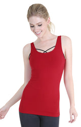 NIKIBIKI Women Seamless Basic Jersey Tank Top, Made in U.S.A, One Size