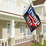 Annaflag Made In USA Trump 2024 Flag 3x5 Feet, Re-Elect The Rules Have Changed Flags, Durable Polyester with Two Brass Grommets Double Stitching Patriotic Outdoor Indoor Decoration Banner