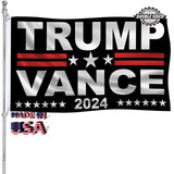 Trump Vance Flag 2024 Outdoor 3x5 Ft Double Sided Blue Trump Vance for President Flag Banner Made in USA Heavy Duty 3 Ply Thick Polyester Material with 2 Metal Grommets