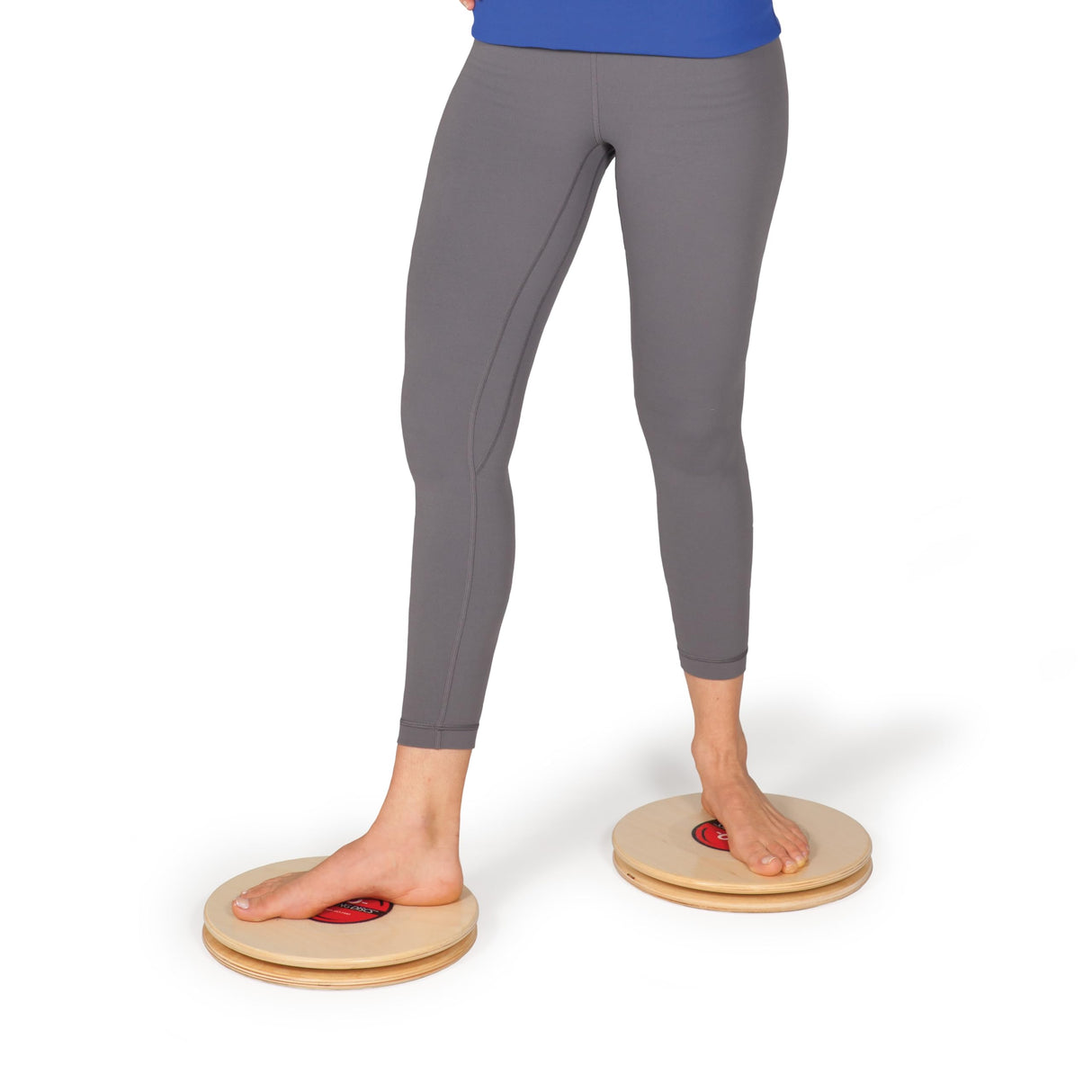 OPTP Pro Rotating Discs (Pair) – 11” Wooden Rotator Discs for Strength and Balance Training, Use as Pilates Discs, a Twist Board for Exercise or Core Workout, and Range of Motion - Made in the USA