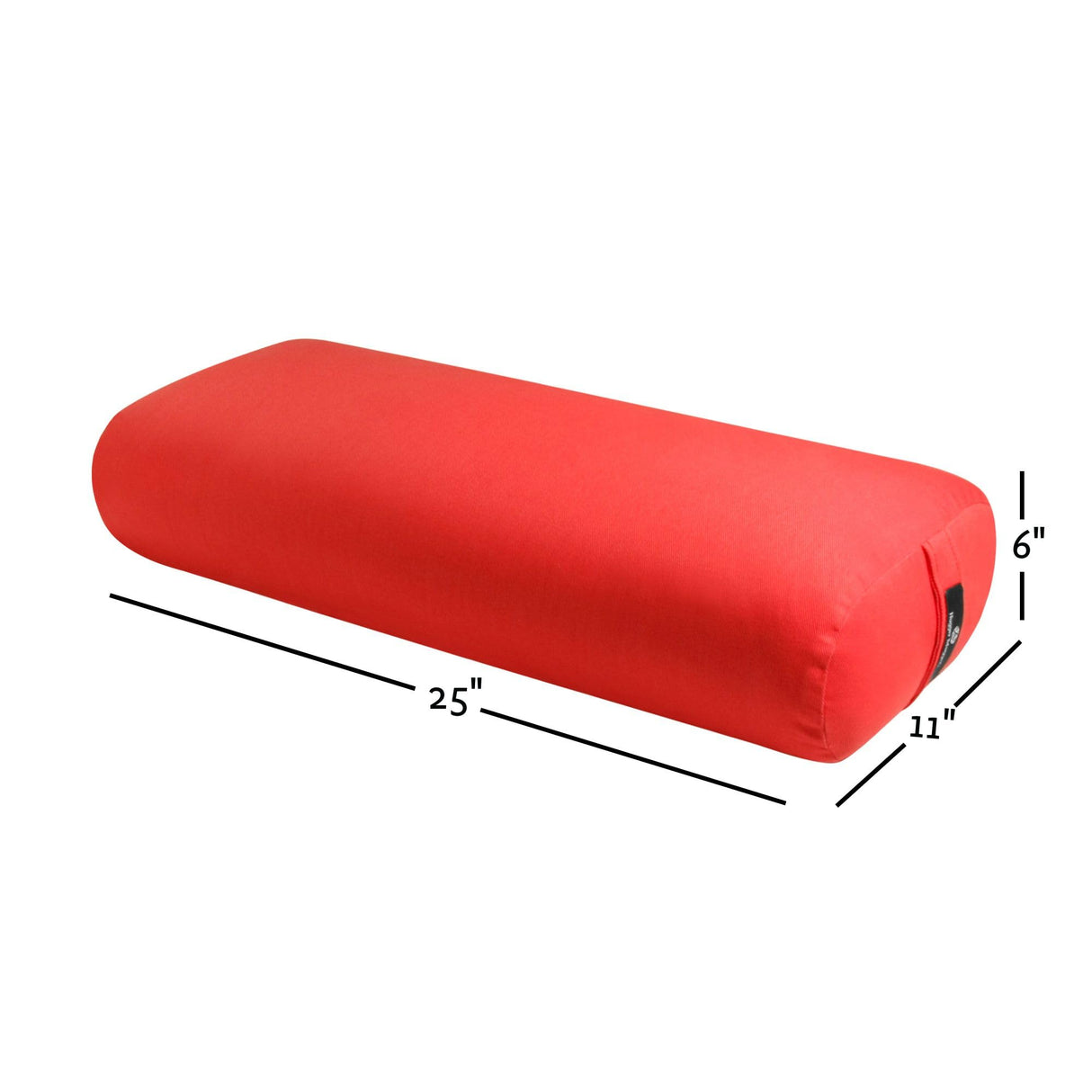 Hugger Mugger Standard Yoga Bolster - Firm, Supportive, Handmade, Durable