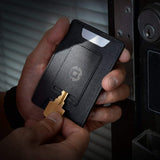 Dango Slim Minimalist Wallet for Men - RFID Blocking - Durable Dtex Water Resistant Material, Black