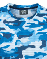 Akwa Men's Made in USA Camouflage Crew Neck Camo T-Shirt with Moisture Wicking Polyester