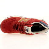 New Balance Men US574DCL - Made in USA (red/Blue/tan)