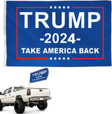 Donald Trump Flags 3x5 Outdoor Indoor, Made in USA Trump 2024 Flag With 2 Brass Grommets, Large Heavy Duty American President Republican Banner, Cool MAGA Flag for Boat, Room, Car, Garden, Wall, Truck