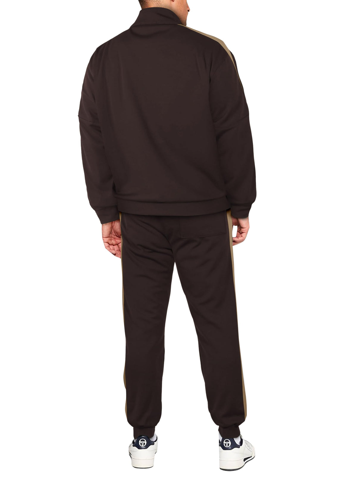 Hat and Beyond Mens Premium USA Made Striped Track Suit Athletic Casual Running Workout Sweat Suit Combo Track Jacket & Pant