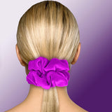 Velvet Scrunchies King Size Leopard XXL Plush Ponytail Holders Oversized Big Made in the USA