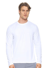 Expert Brand USA-Made Men's Drimax Long-Sleeve Active Shirt for Training Gym Hiking Workout