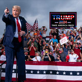 Trump 2024 Flags 3x5 Outdoor Made in USA-Double Sided 3 Ply Heavy Duty Take America Back with 4 Pcs Trump 2024 Sticker,Trump 2024 Flags Banner for Outside with 2 Brass Grommets(Red)