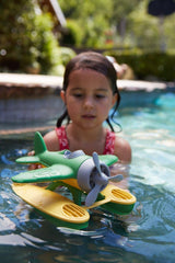 Green Toys Seaplane in Green Color - BPA Free, Phthalate Free Floatplane for Improving Pincers Grip. Toys and Games ,9 x 9.5 x 6 inches