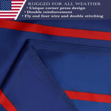 Double Sided Red Trump 2024 Flag 3x5 Made in USA Outdoor Heavy Duty 3 Ply Polyester Trump Take America Back Flag with White Starting Tape and 2 Brass Grommets