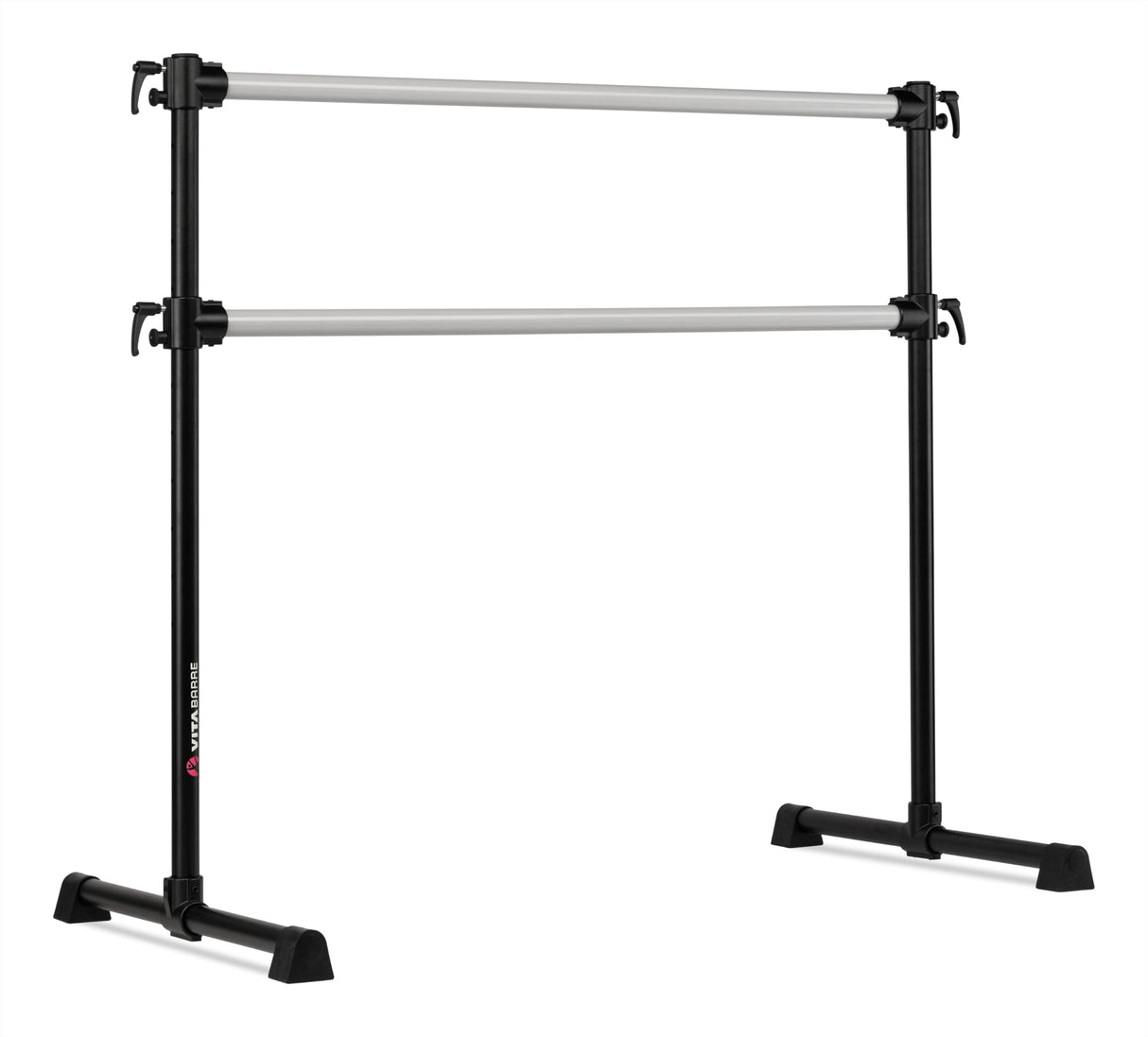 VITA Barre Portable Freestanding Double Ballet Barre, Professional | Adjustable Height, Made in USA, Home or Gym Exercise Equipment for Kids & Adults | Dance, Fitness, Pilates
