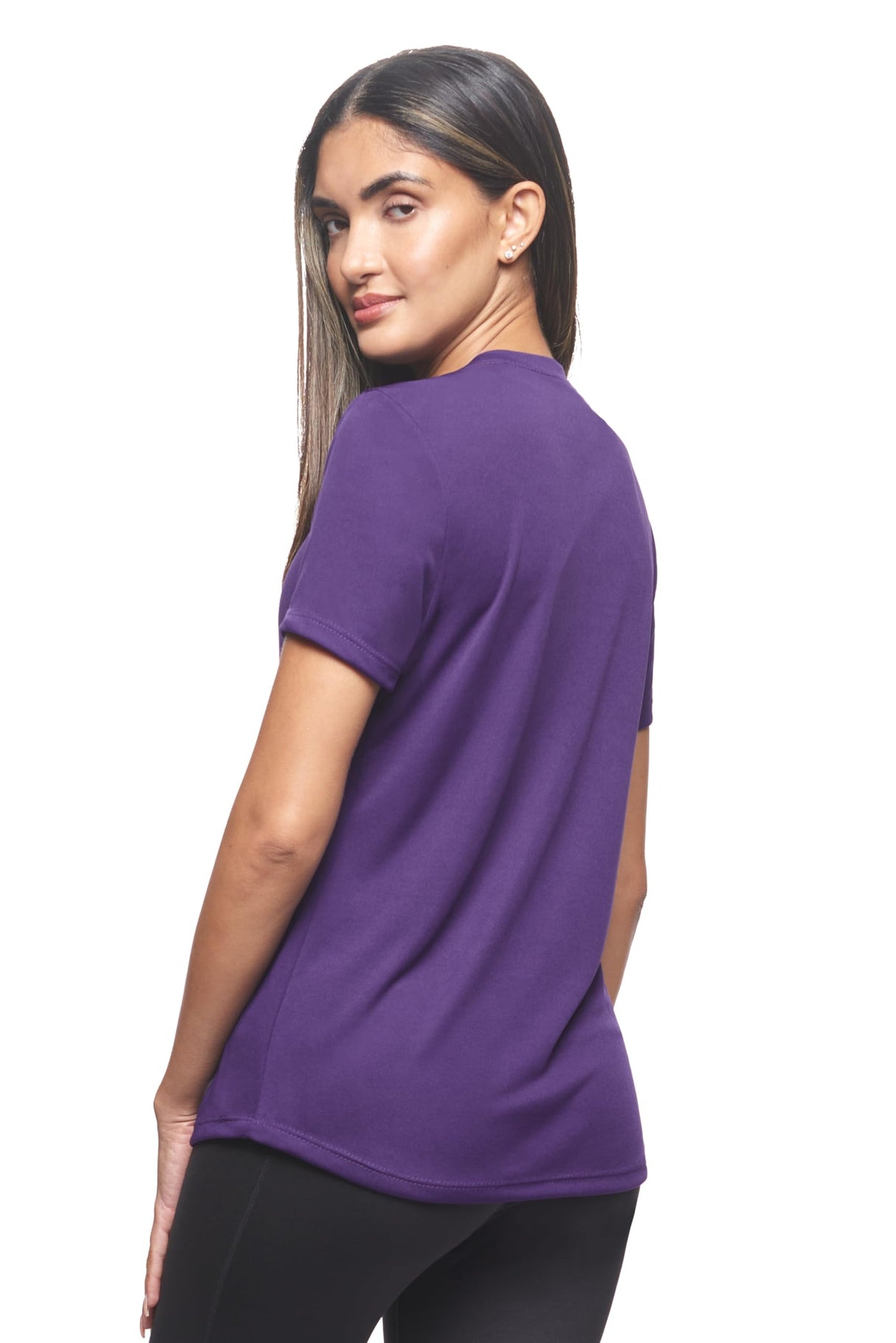 Expert Brand USA-Made Women's Drimax Dry Fit Short Sleeve Athletic T-Shirt