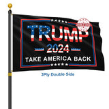 Homissor Trump Flag Made in USA 2024 Trump Flags 3x5 Outdoor Double Sided Donald Trump 2024 Take America Back for Outside