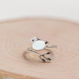 Bottled Up Designs Handmade Little Bird Ring, Recycled Antique Bottles, Sterling Silver, Eco Friendly, Made in USA, Birthday Gifts, Mothers Day, Women, Anniversary (Red Beer Bottle)