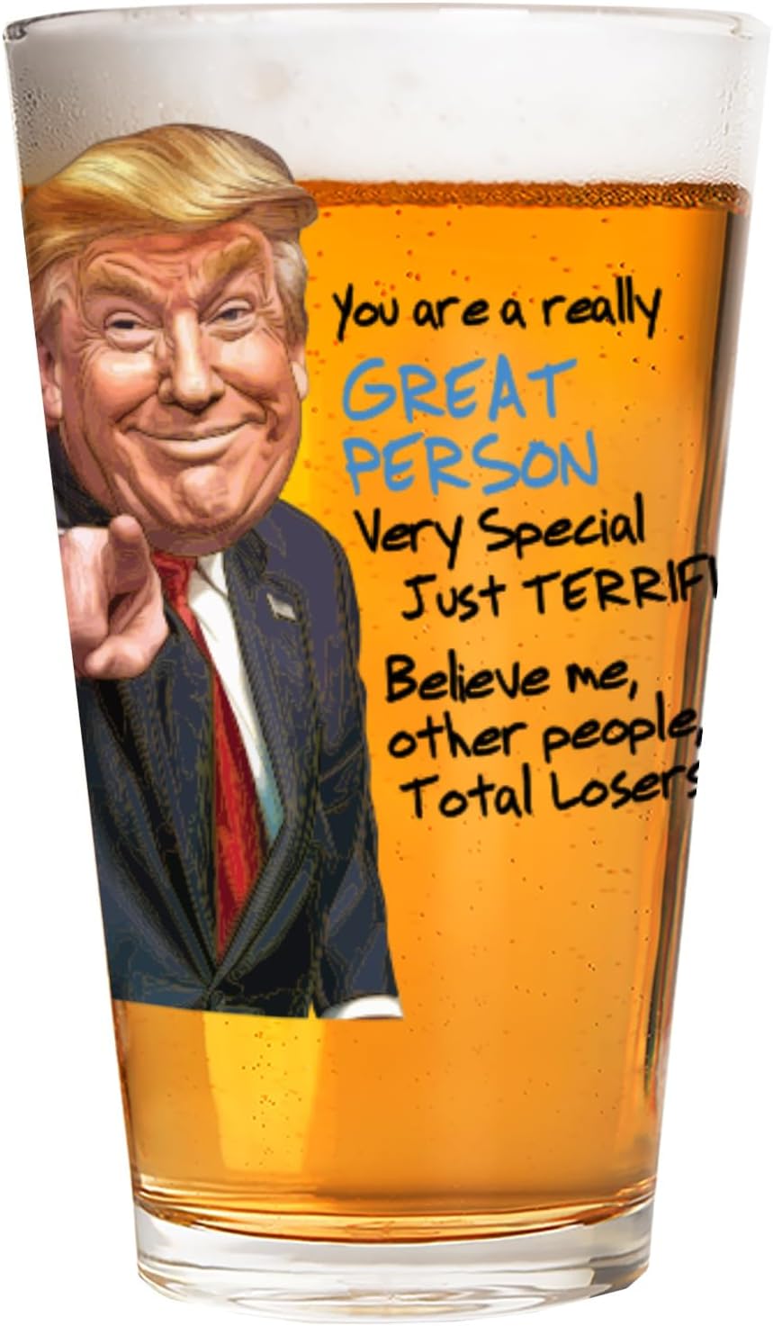 Great Person Funny Gift for Dad from Daughter, Son - Dad Gifts - Birthday Gifts for Dad - Dad Birthday Gift Ideas - Cool Gifts for Dad - Present for Dad 16 oz Pint Glass Beer Glass