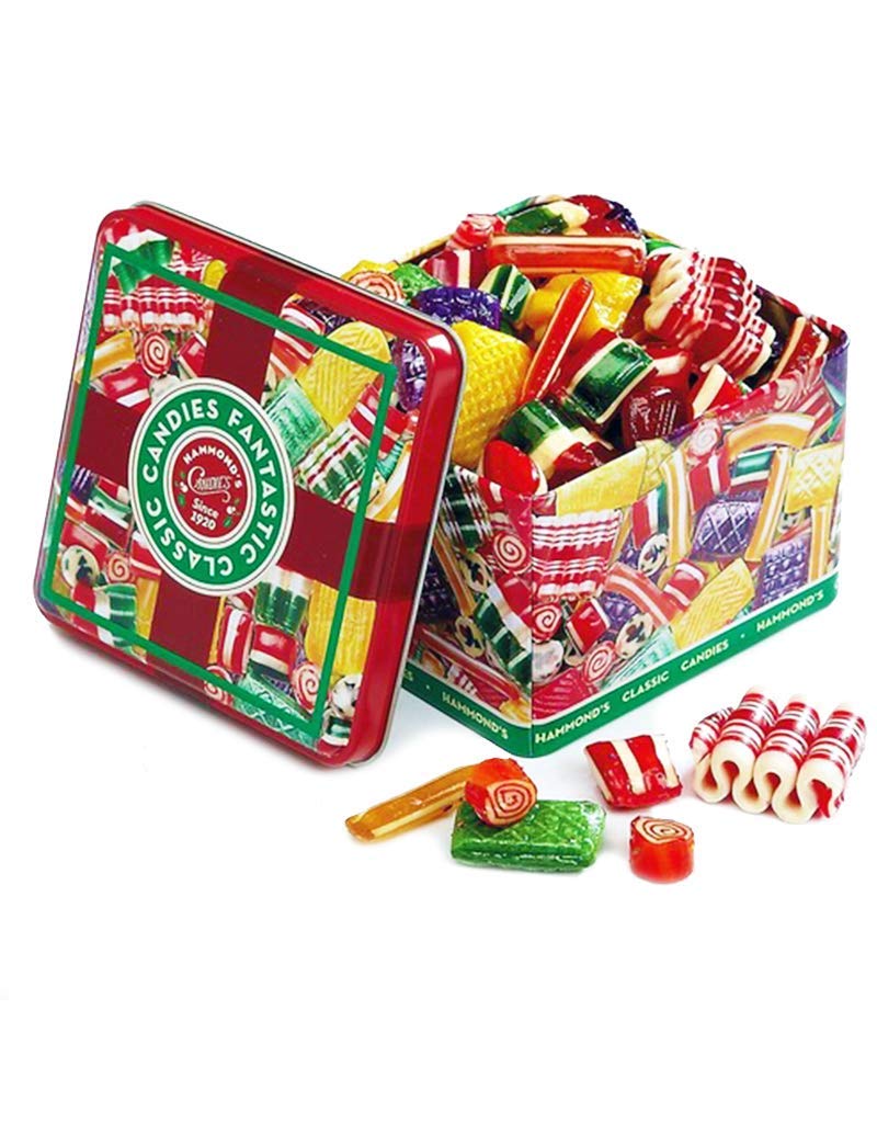 Old Fashioned Christmas Holiday Classics Mix Hard Candy in Decorative Tin - 16 oz.