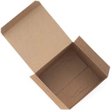 Made in USA 10-Count Recycled Brown Kraft Gift Boxes (5" X 5" X 3") with Tuck Lids for Weddings, Crafting and Baking Packaging Needs