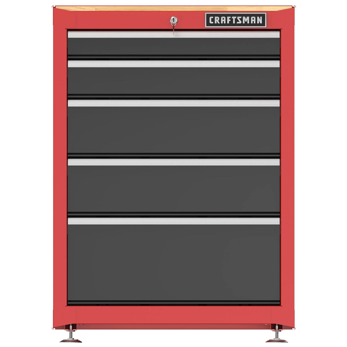 CRAFTSMAN Garage Storage Cabinet, Metal, Freestanding, 5-Drawers (CMST22602RB)