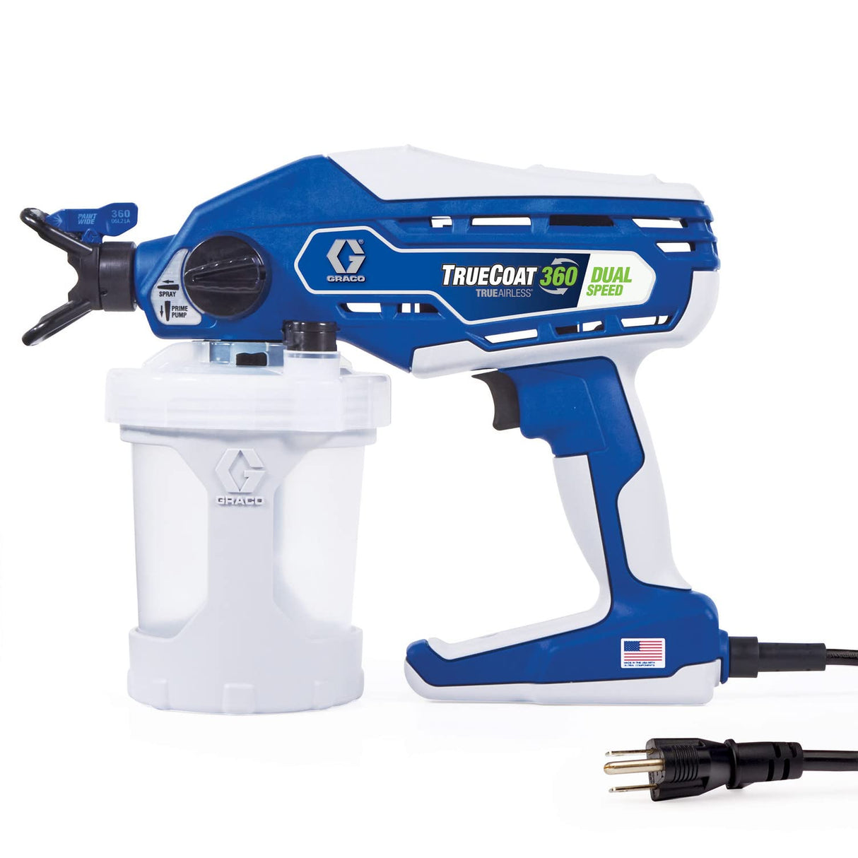 Graco 26D281 TrueCoat 360 Dual Speed Paint Sprayer, Blue/White