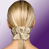 Velvet Scrunchies Jumbo Size Plush Big Ponytail Holders Thick Braided Locked Hair Big Made in the USA Green Pine