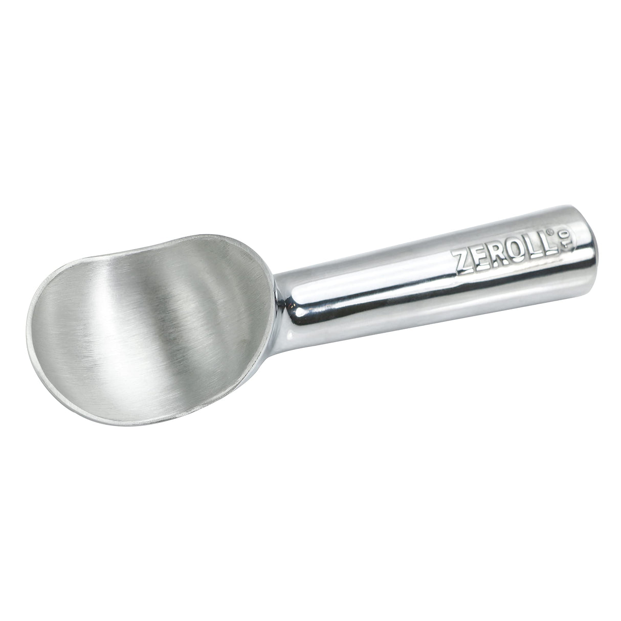 Zeroll Original Ice Cream Scoop with Unique Liquid Filled Heat Conductive Handle Simple One Piece Aluminum Design Easy Release Made in USA, 4-Ounce, Silver