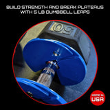 Micro Gainz Dumbbell Fractional 2.5 lb Weight Plate, Ideal for Micro Loading, (Choose Color) 2 Piece Fractional Weight Plates, Designed for Dumbbell Training, Made In USA