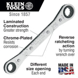Klein Tools 68221 SAE Ratcheting Box Wrench Set, 5 Piece, 10 Sizes, Made in USA