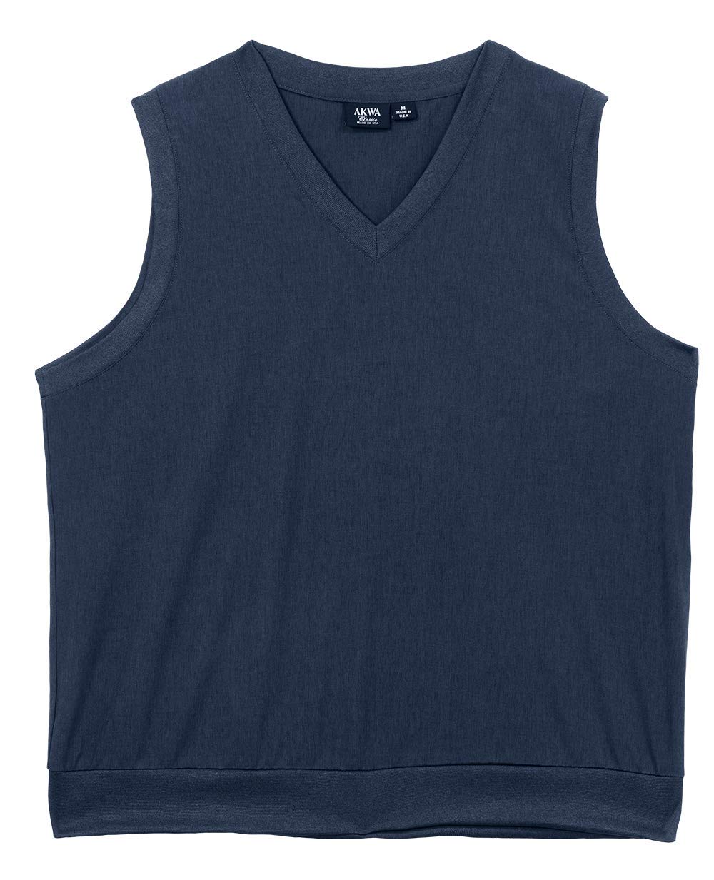 Akwa Made in USA Men's Microfiber Water Repellent V-Neck Pullover Golf Vest