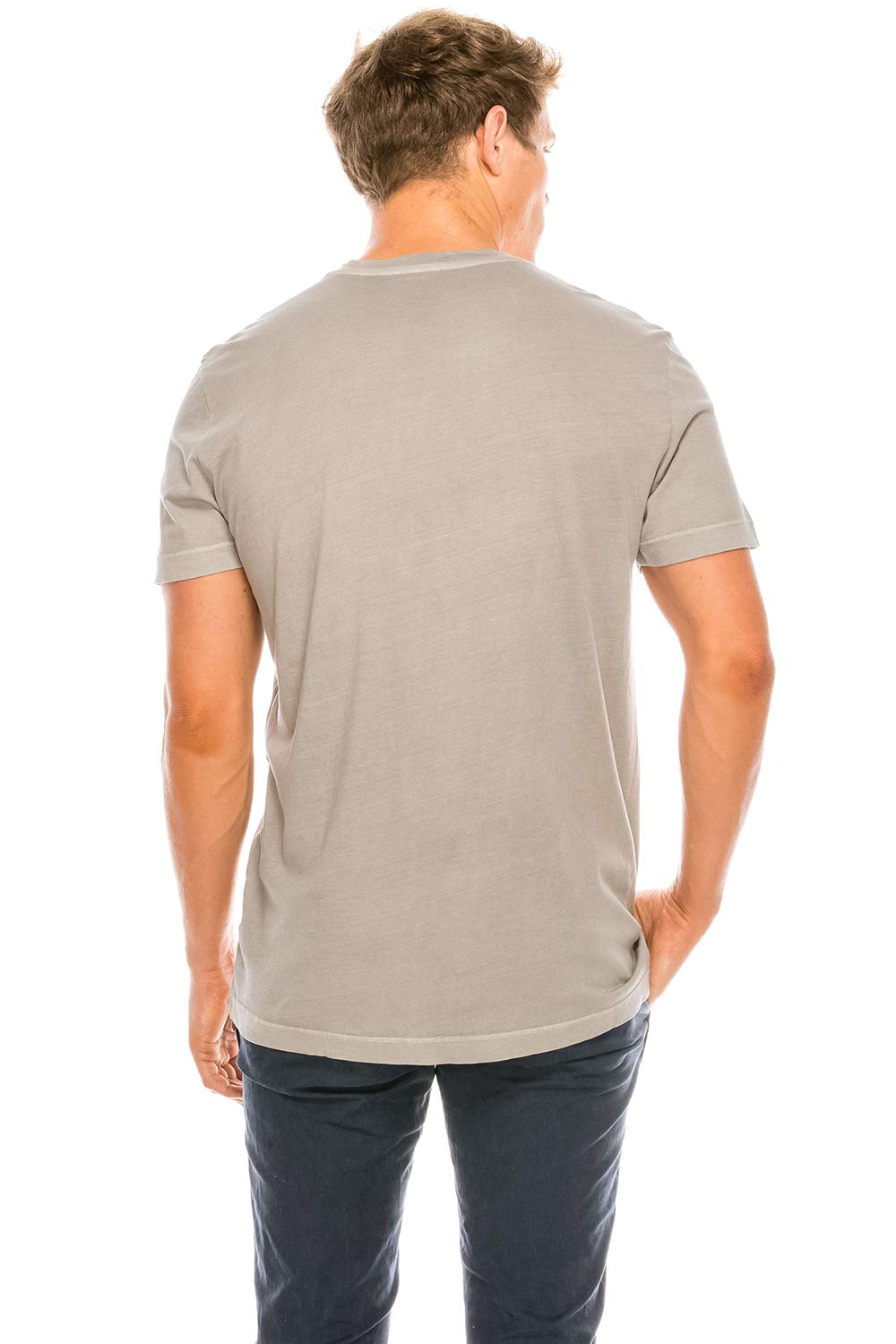 YURO-K Men's Short Sleeve V-Neck T-Shirt Premium Cotton Classic Short Sleeve V-Neck T-Shirt