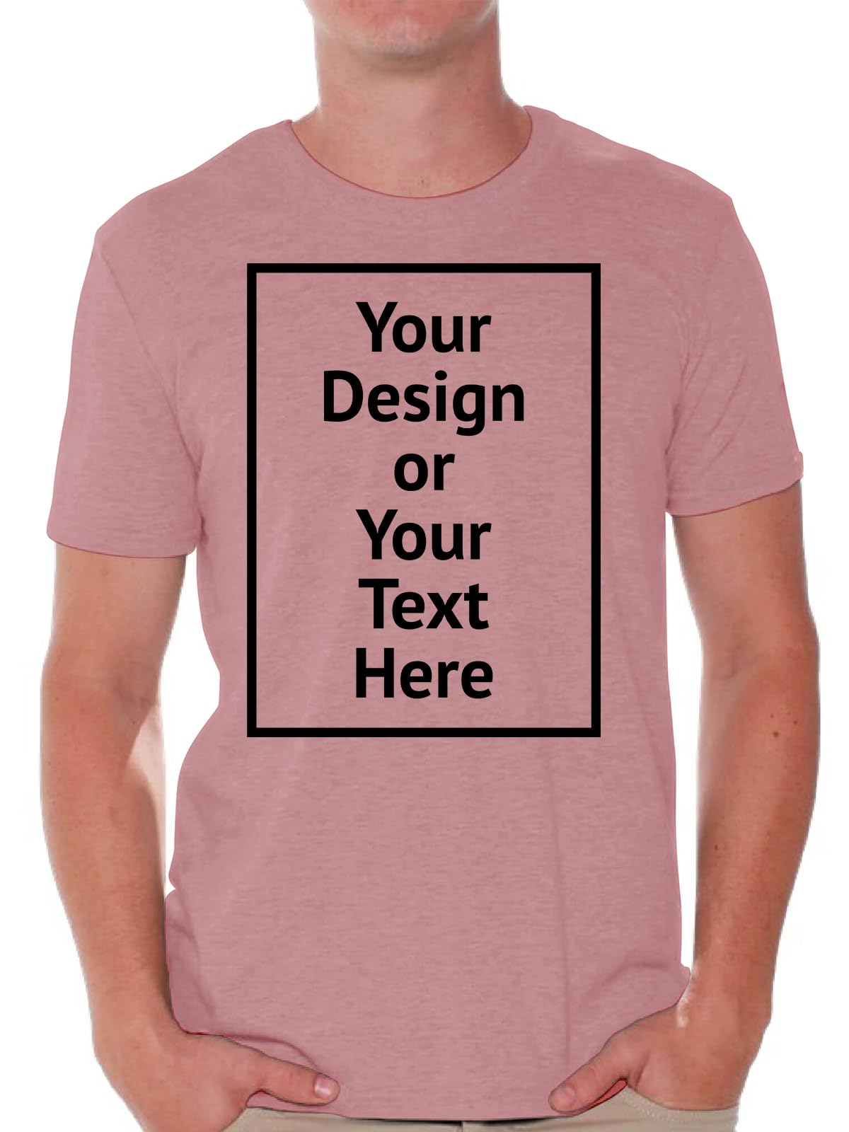 Custom Shirt Men Personalized Add Your Image T-Shirt Add Your Text Photo Front/Back Print