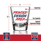 Trump 2024 F UR Feelings Shot Glass | 2 oz Bourbon Whiskey Shot Glass | Shot Glasses For Men | Retirement Gifts | 21st Birthday Shot Glass | Made In USA
