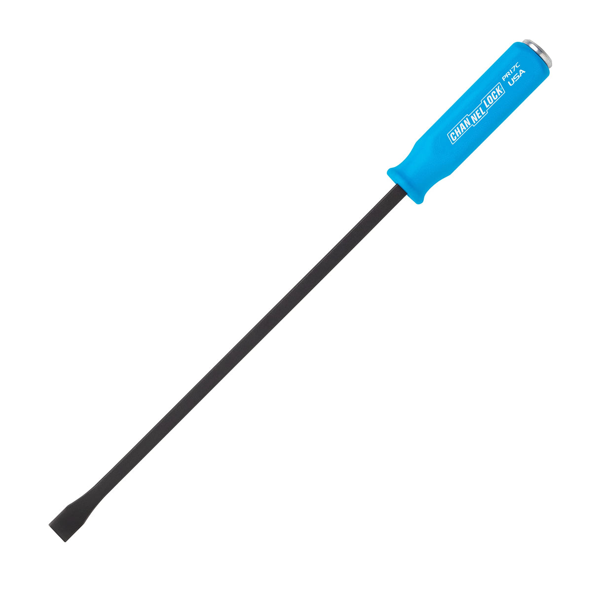 CHANNELLOCK 5/8 x 12-inch Professional Pry Bar, 17-inch Overall Length, Made in USA, Molded 4-Sided Textured Grip