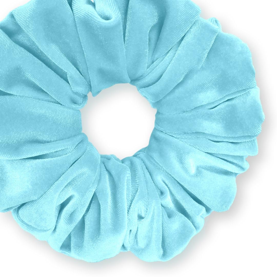 Velvet Scrunchies King Size Leopard XXL Plush Ponytail Holders Oversized Big Made in the USA