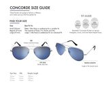 Randolph USA | Concorde Classic Aviator Sunglasses for Men or Women 100% UV