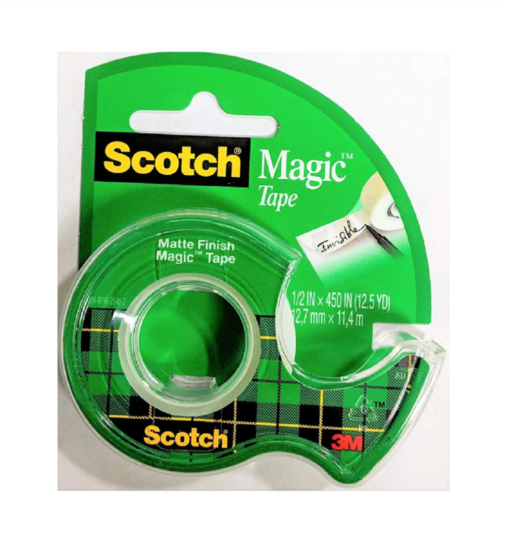Scotch Magic Tape, 1/2 x 450 Inches, 2-Pack