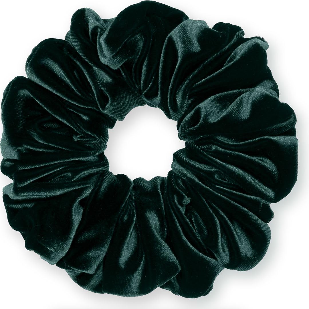 Velvet Scrunchies King Size Leopard XXL Plush Ponytail Holders Oversized Big Made in the USA