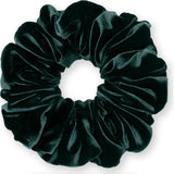Velvet Scrunchies King Size Leopard XXL Plush Ponytail Holders Oversized Big Made in the USA