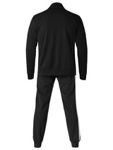 Hat and Beyond Mens Made in USA Premium Track Jacket & Pants Striped Sweatsuit Athletic Casual Essentials Gym