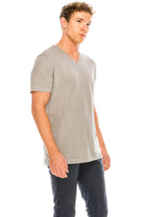 YURO-K Men's Short Sleeve V-Neck T-Shirt Premium Cotton Classic Short Sleeve V-Neck T-Shirt