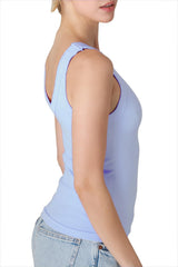 NIKIBIKI Women Seamless Reversible Ribbed Tank Top, Made in U.S.A, One Size