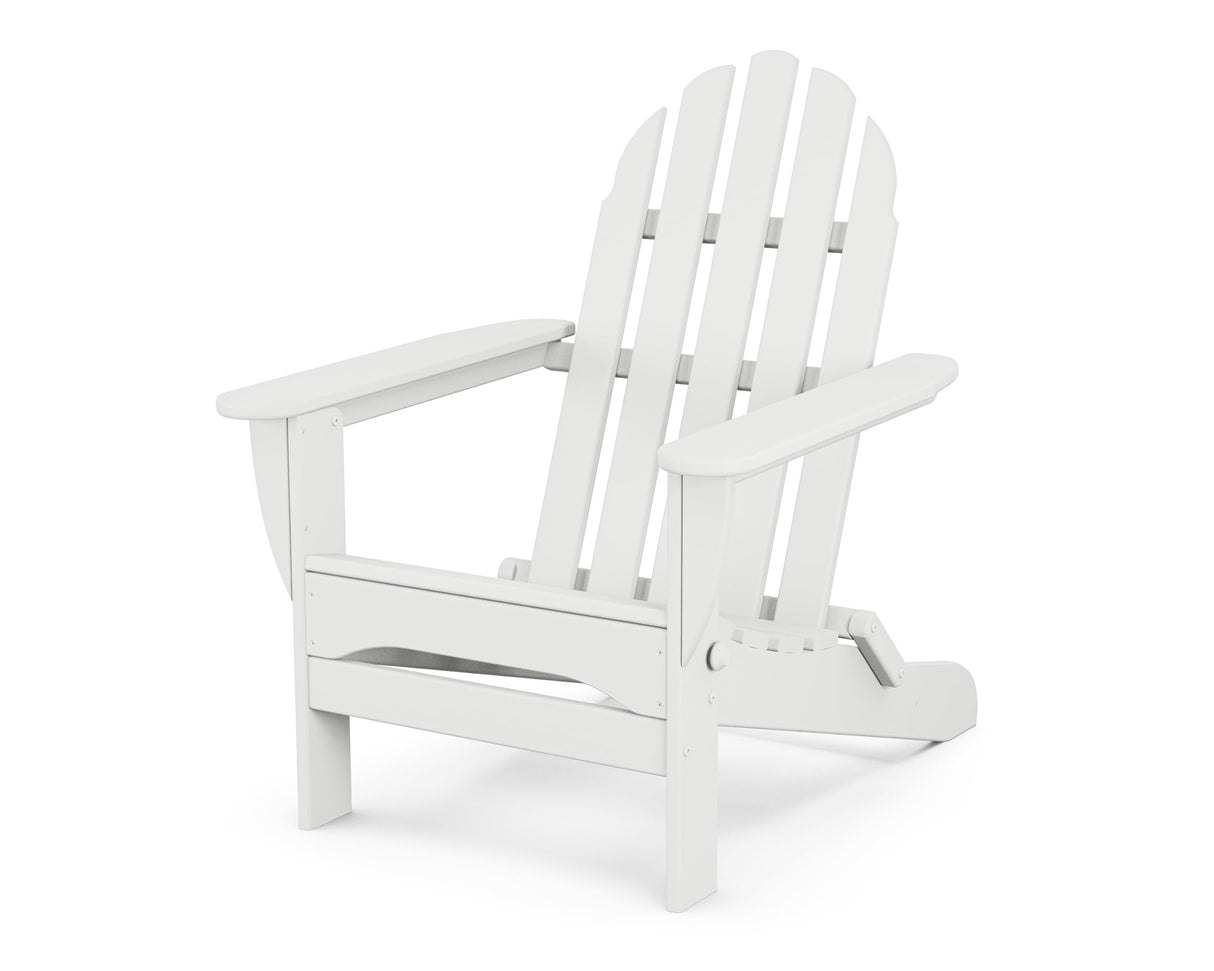 POLYWOOD AD5030WH Classic Folding Adirondack Chair, White 35.7 x 29 x 35.7 inches