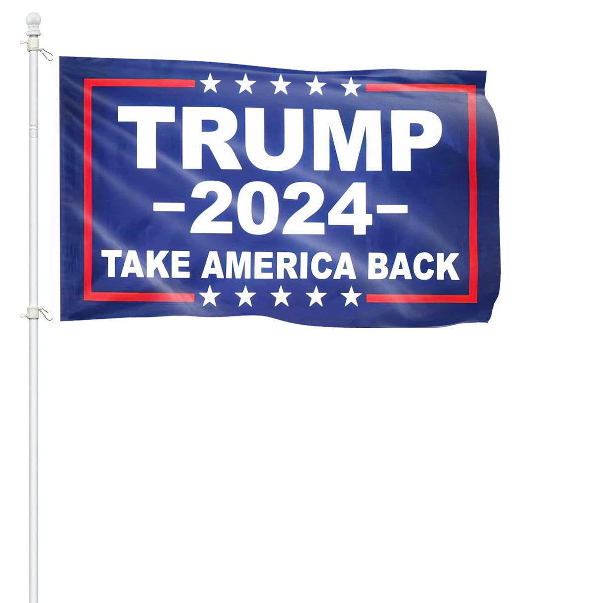 Homissor Trump Flag Made in USA 2024 Trump Flags 3x5 Outdoor Double Sided Donald Trump 2024 Take America Back for Outside