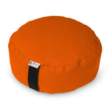 Bean's ZAFU - Meditation Floor Cushion - Round Earth Cotton Zen Yoga Pillow - Tibetan Style for Mindful Kneeling Prayer Seat - Made in USA - US Organic Buckwheat Hulls - Comfort Calm Contemplate