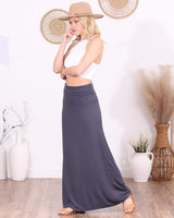 Popana Womens Long Maxi Skirt - Made in USA Long Skirts for Women Trendy - Casual Convertible Sundress Plus Size Maxi Skirt