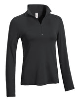 Expert Brand USA-Made Women's 1/4 Zip Athletic Pullover Training Top Jacket for Sports Hiking Workout Gym