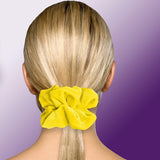 Velvet Scrunchies Jumbo Size Plush Big Ponytail Holders Thick Braided Locked Hair Big Made in the USA Green Pine