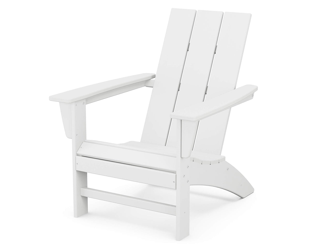 POLYWOOD AD420BL Modern Adirondack Chair, Black